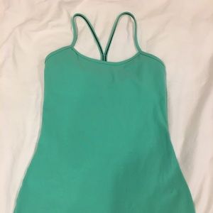 Aqua Lululemon Power Y tank